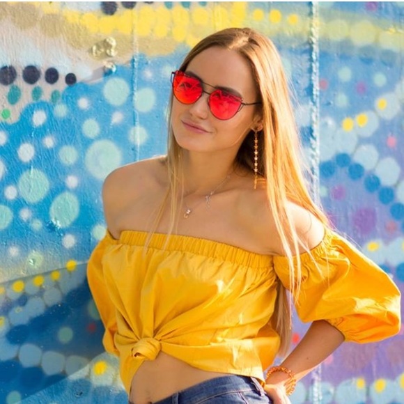 ✨LAST ONE ✨Cat Eye Mirrored flat lenses sunglasses - Picture 7 of 10